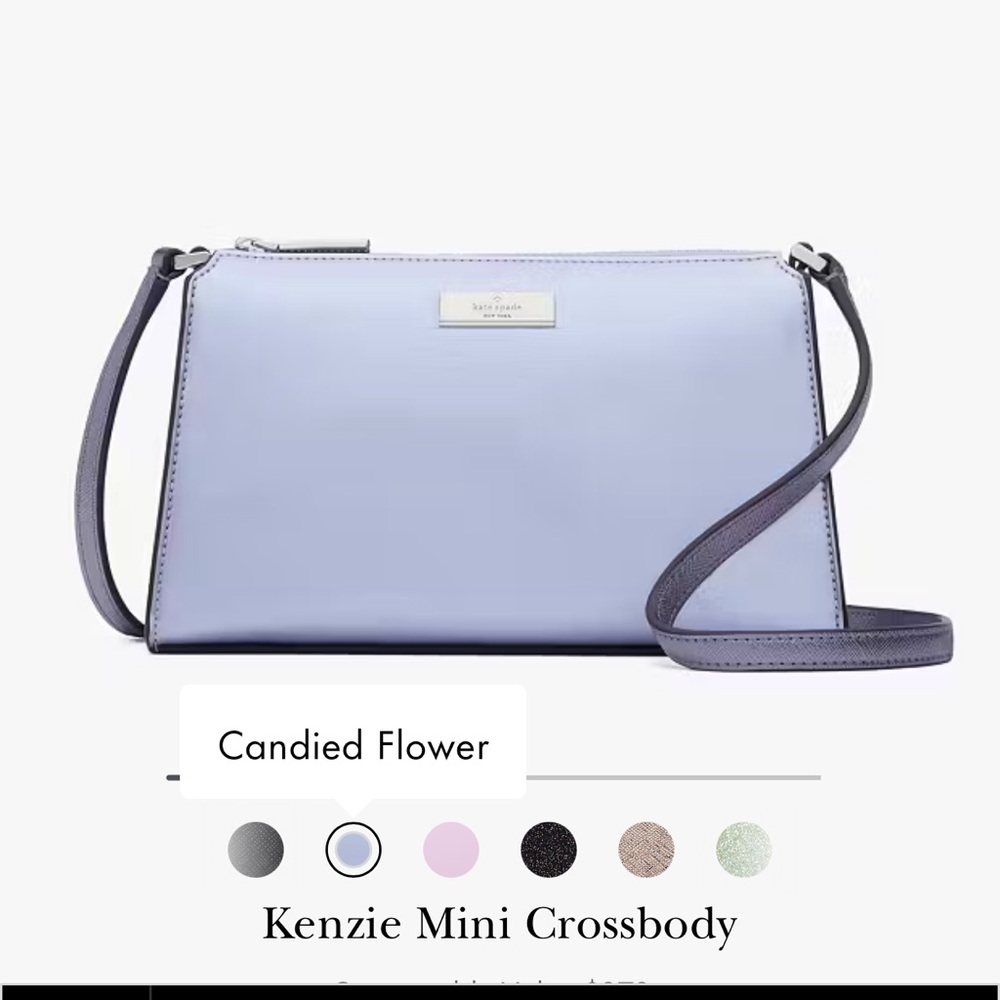 Stunning Kate Spade Kenzie Mini Crossbody in Metallic Candied Flower NWT - Picture 4 of 10